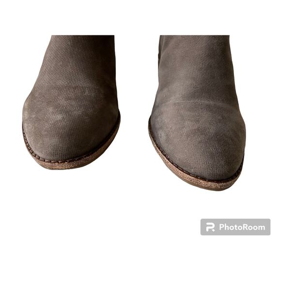 Gianni Bini Leather Booties Ankle Boots Gray Womens 6M - Picture 4 of 9